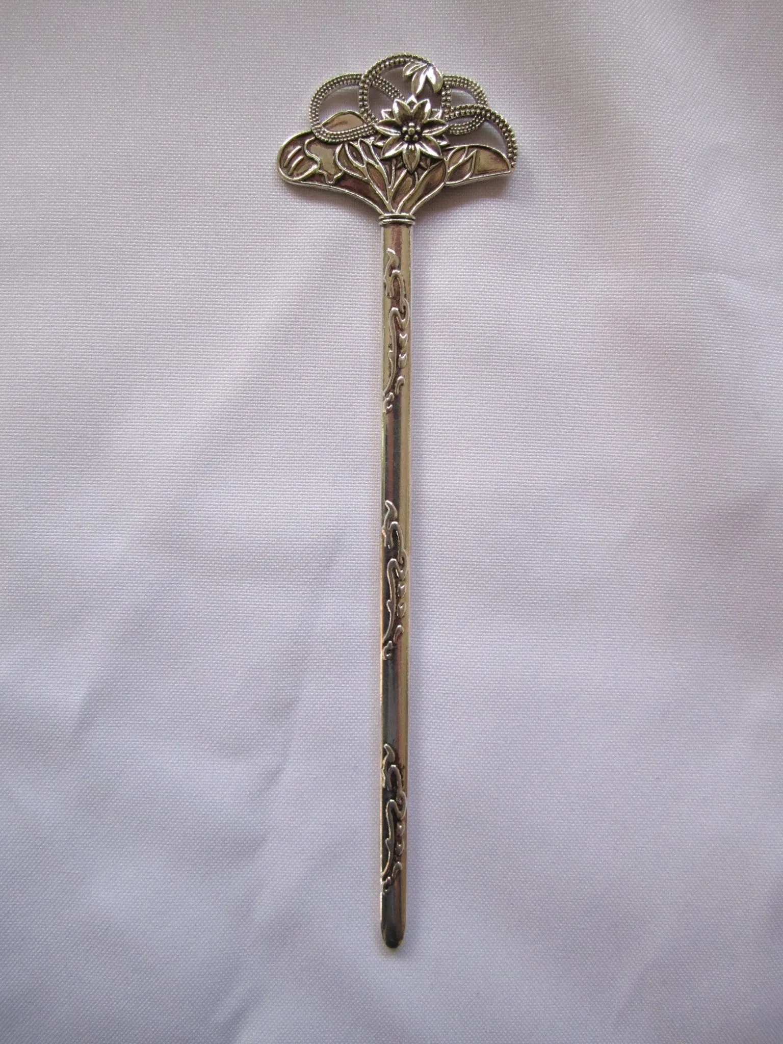 Hair Pins , bookmark, letter opener,Silver Tone Miao