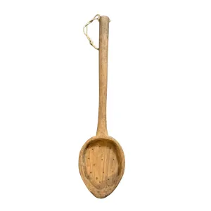 Hand Carved Antique French Wooden Spoon