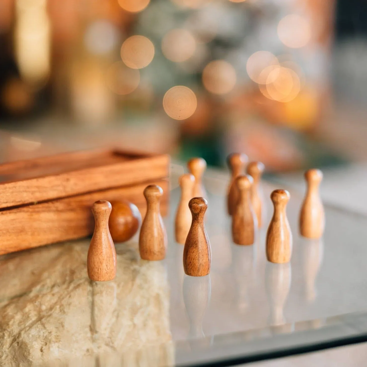Handmade Tabletop Bowling