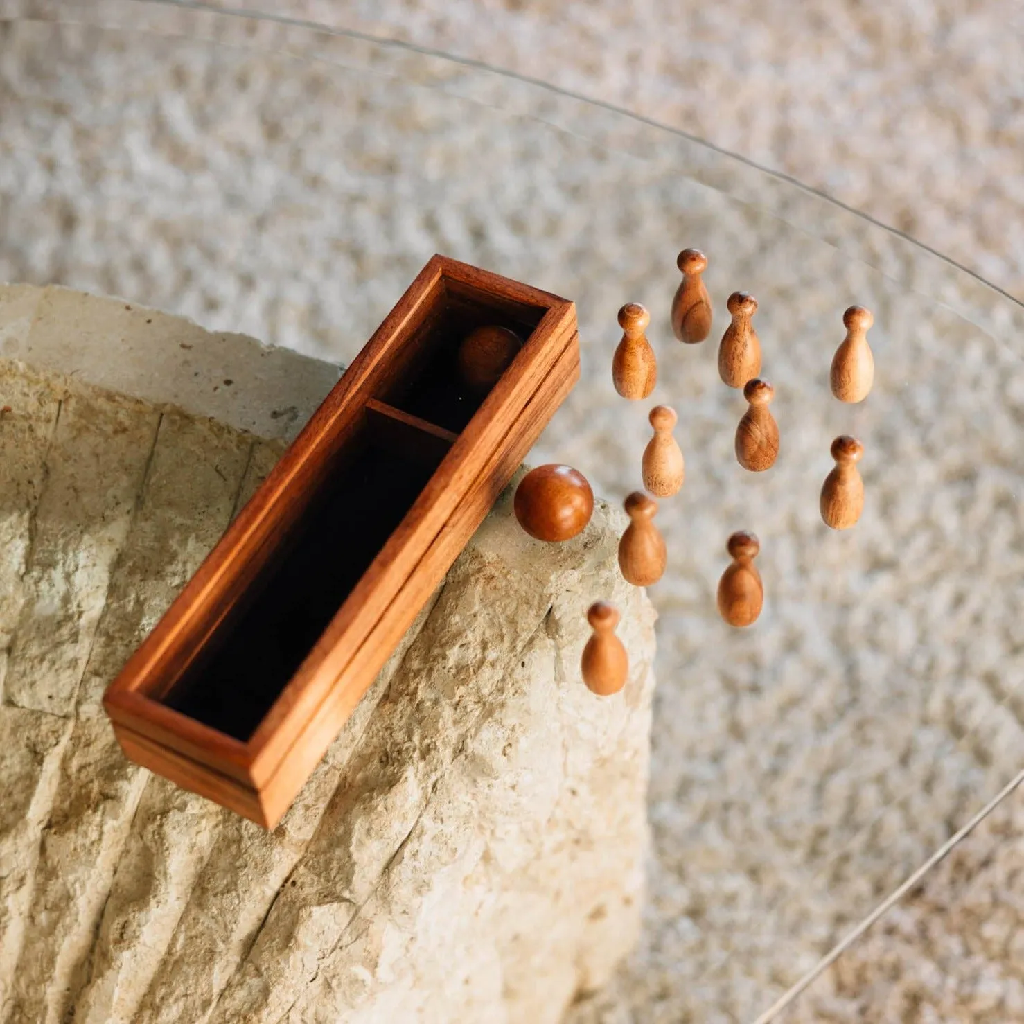 Handmade Tabletop Bowling