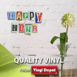 Happy Hour 3D Foam Wall Stickers (34.5/15.3cm)