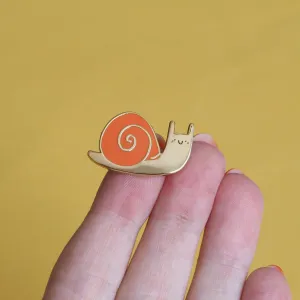 Happy Snail Enamel Pin