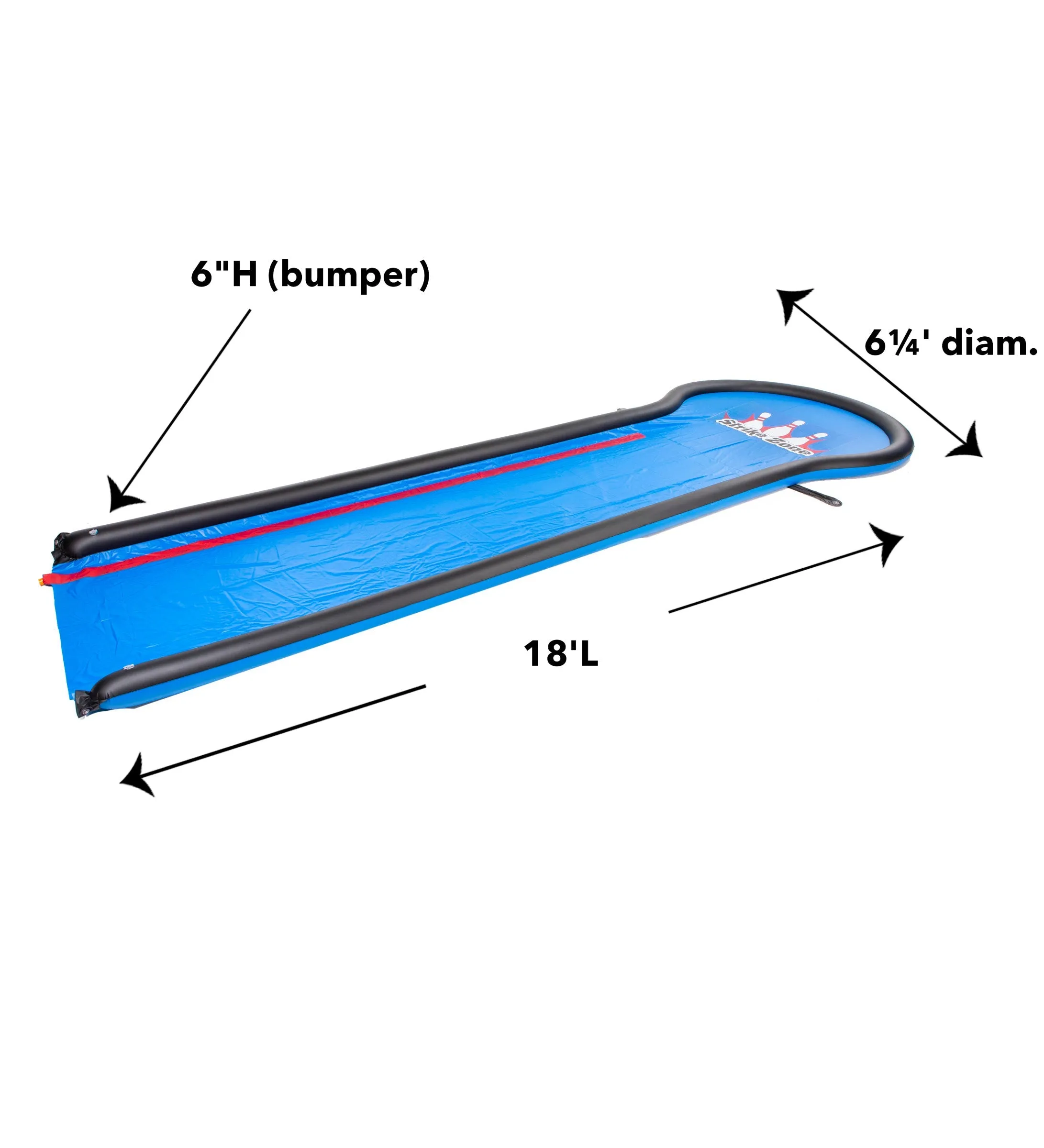 Hearthsong Strike Zone 18-Foot Bowling Water Slide