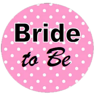 Hen Night Bride to be polka dot badge