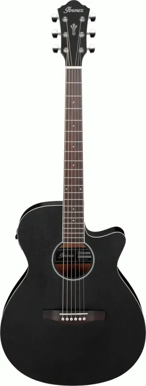 Ibanez AEG7MH Weathered Black Open Pore Acoustic Guitar