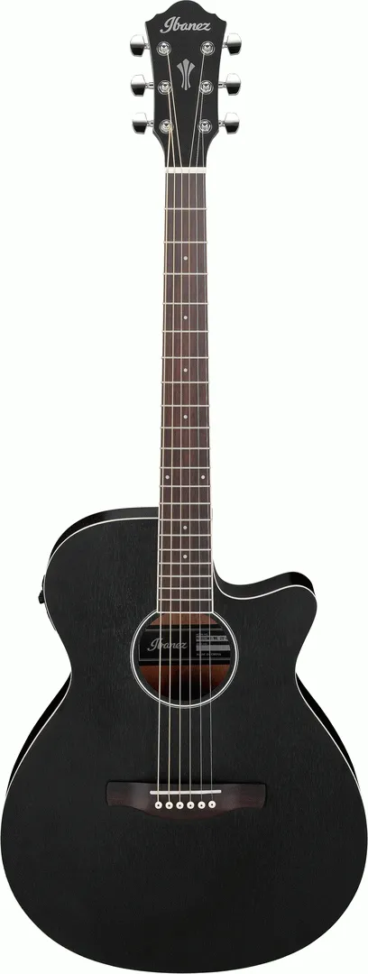 Ibanez AEG7MH Weathered Black Open Pore Acoustic Guitar