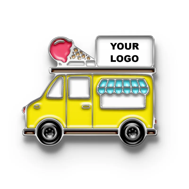 Ice Cream Truck Pin with Custom Logo