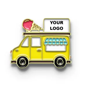 Ice Cream Truck Pin with Custom Logo
