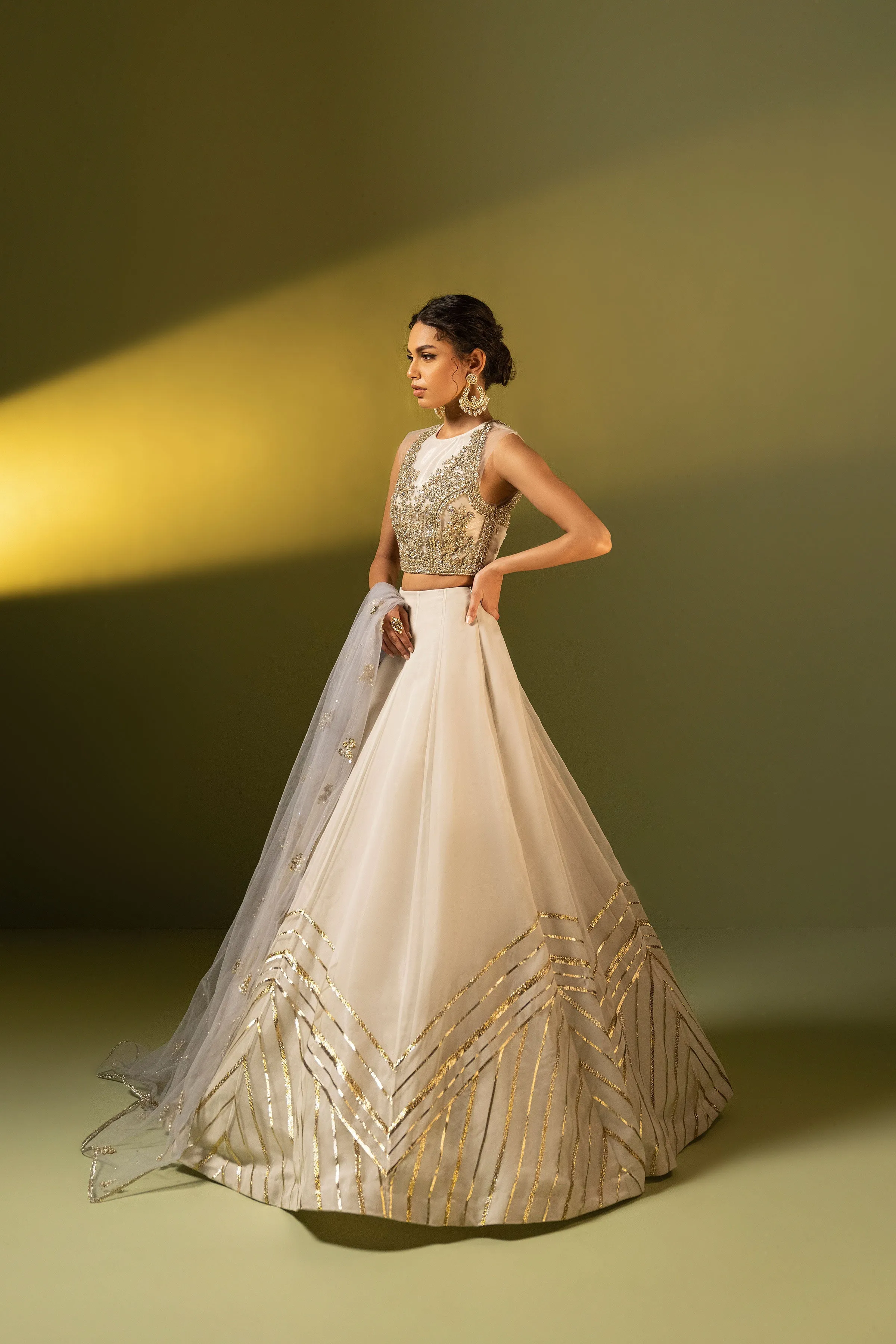 Indian Wedding Dress in Lehenga Choli Dupatta Style