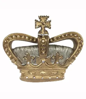 Jeweled Wall Crown Gold/Silver Celeste 8.5"x 7.5"