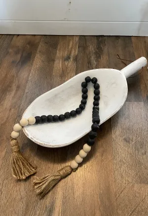 JM - White Decorative Scoop (Gina B's)