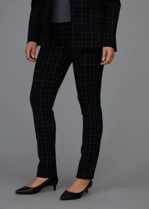 Jules Straight Leg Pant - Wall Street Plaid: FINAL SALE