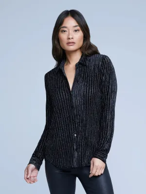 L'Agence - Laurent Velvet Blouse
