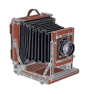 Large Format Film Camera - Enamel Pin