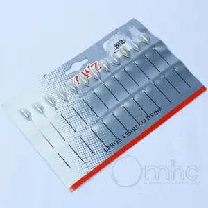 Large Hat Pins White