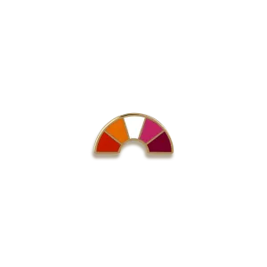 Lesbian Pride Enamel Pin by Pinultimate