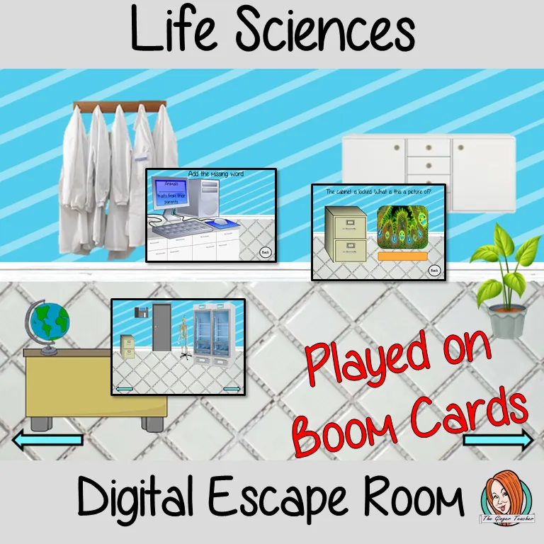 Life Science Escape Room Boom Cards