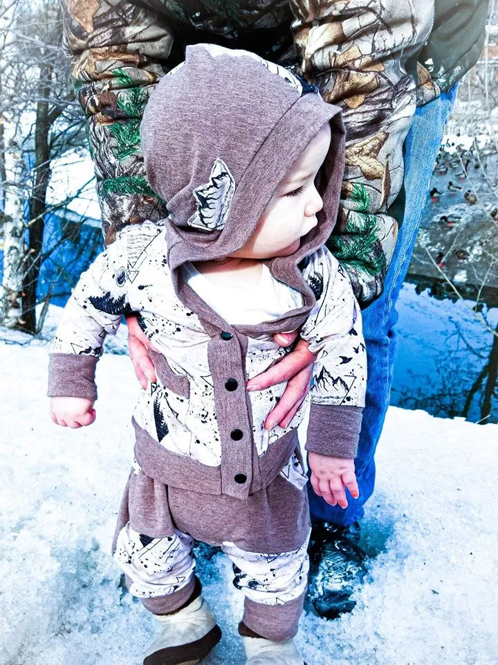 Little Kids Classic Cardigan - PDF Apple Tree Sewing Pattern
