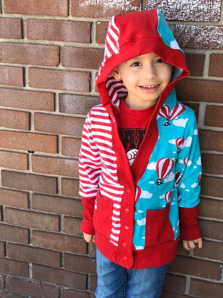 Little Kids Classic Cardigan - PDF Apple Tree Sewing Pattern