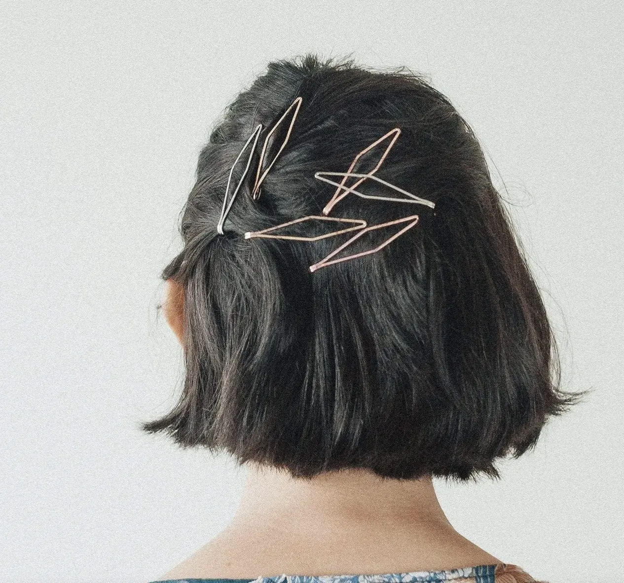 Long Diamond Metal Bobby Pins