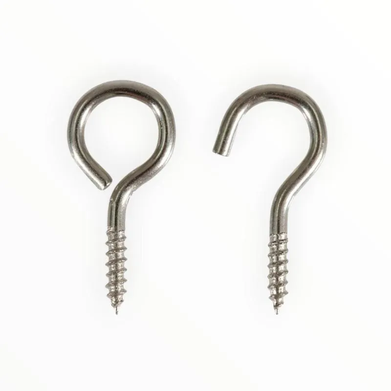 Metal Pin Hooks & Eyes Pack Of 10