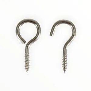 Metal Pin Hooks & Eyes Pack Of 10