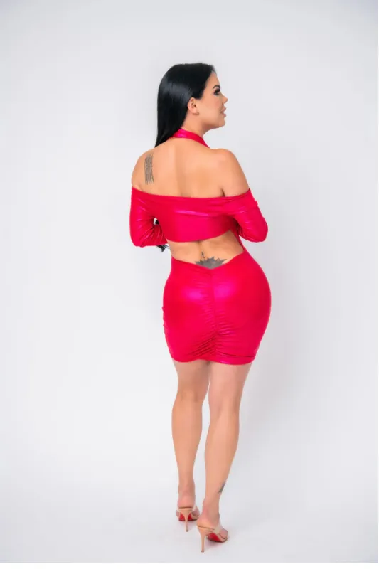 Metallic Seduction Dress