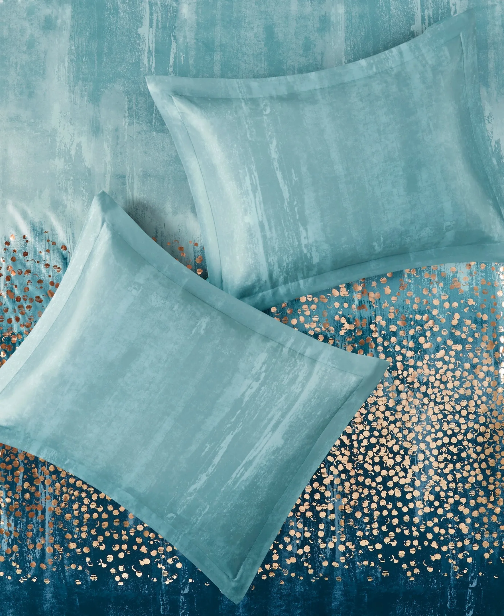 Midnight Sky 3 Piece Metallic Duvet Set