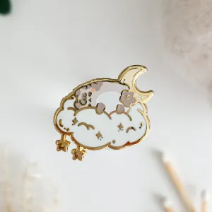 Milkie Dreaming on Cloud Enamel Pin