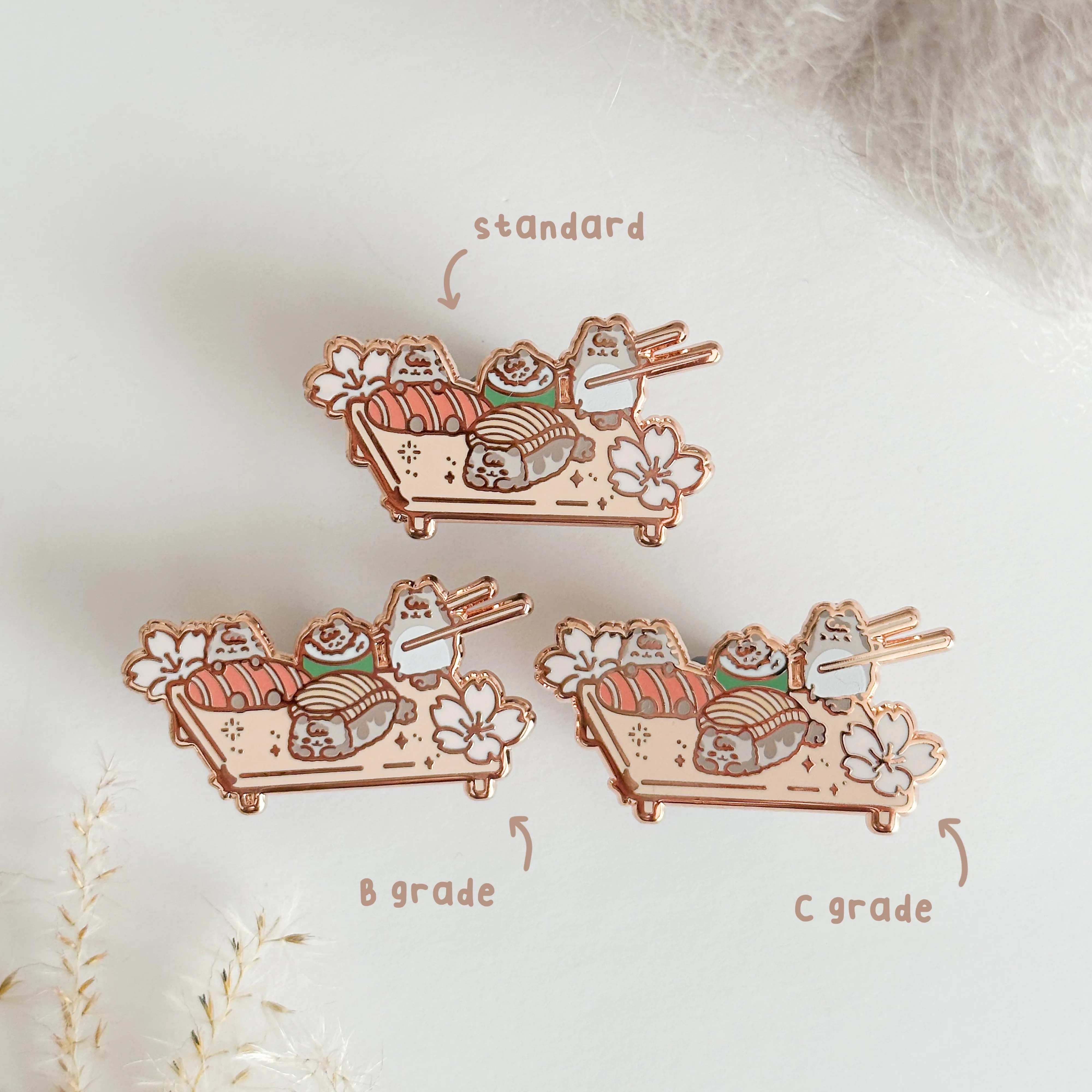 Milkie Sushi Set Enamel Pin