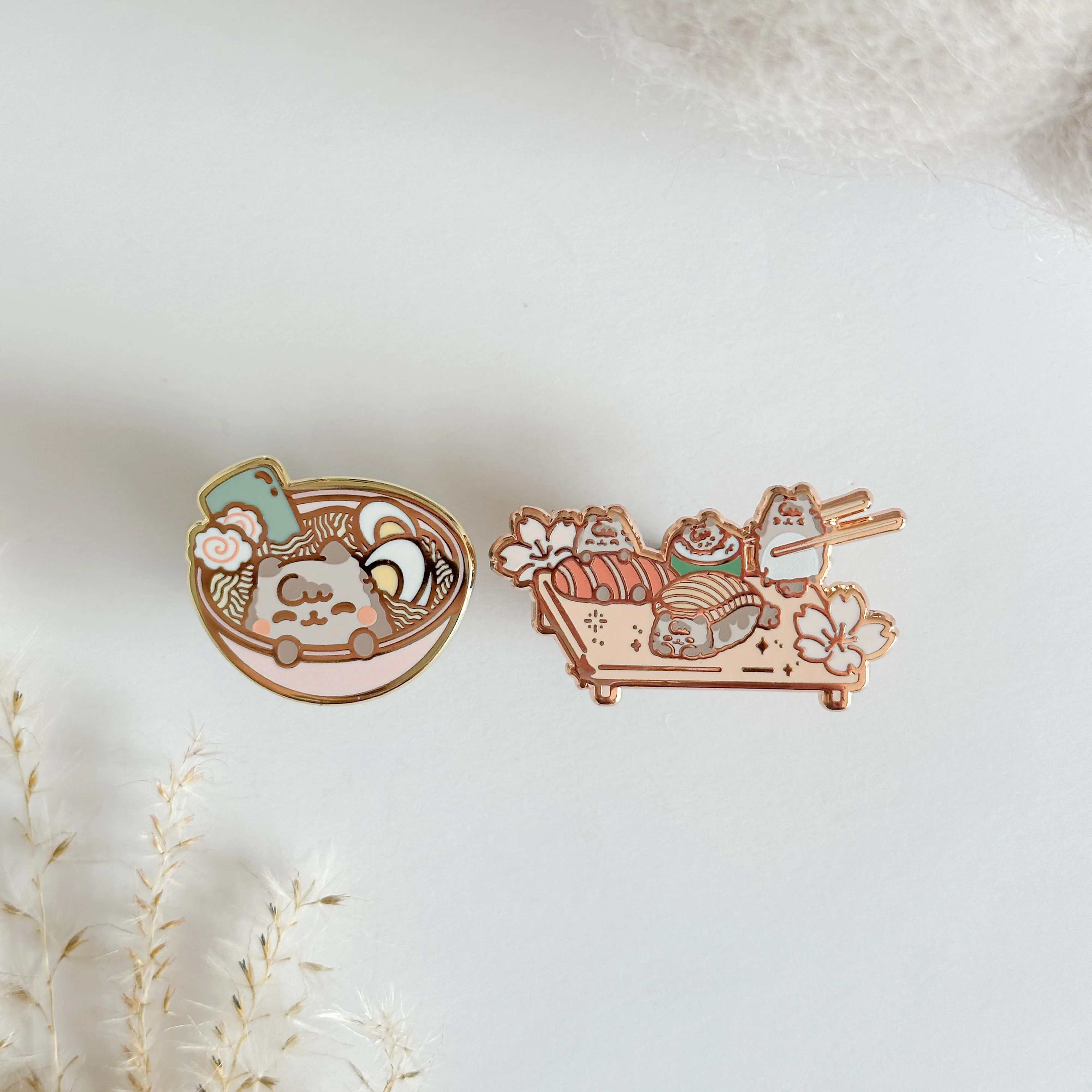 Milkie Sushi Set Enamel Pin