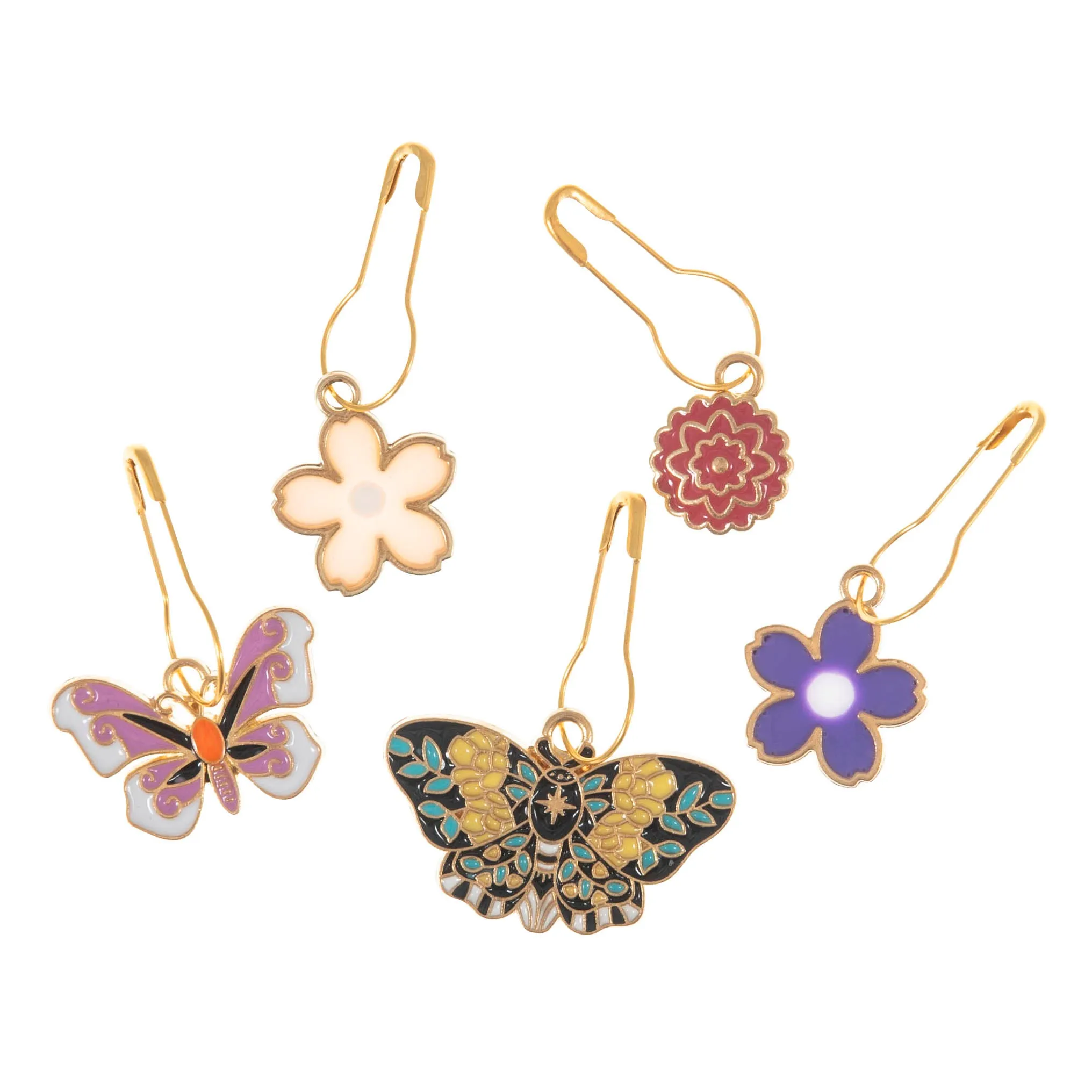 Milward Stitch Markers | Metal Butterfly Garden | Knitting & Crochet