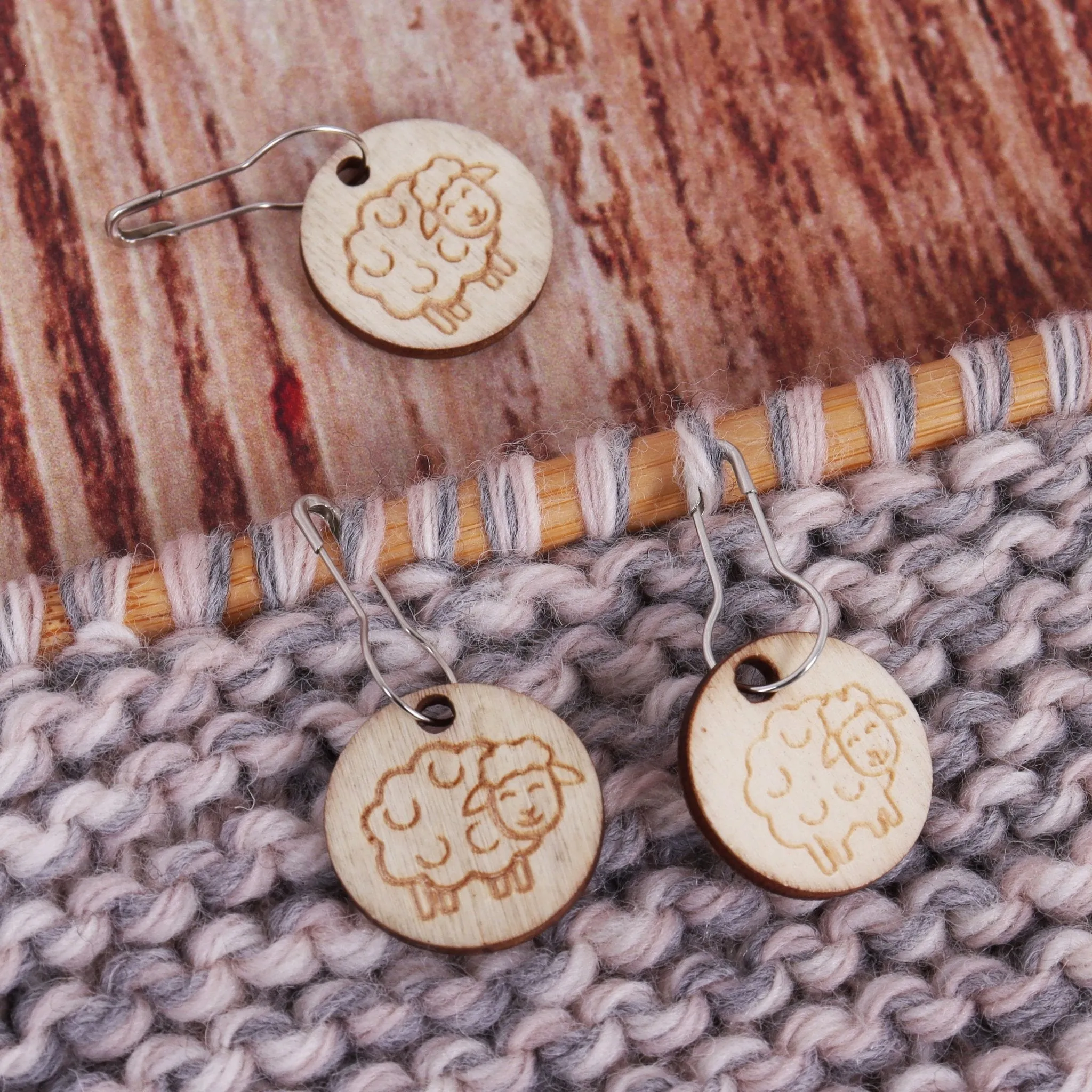 Milward Stitch Markers | Wooden Sheep | Knitting & Crochet