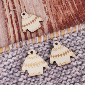 Milward Stitch Markers | Wooden Woolly Jumper | Knitting & Crochet