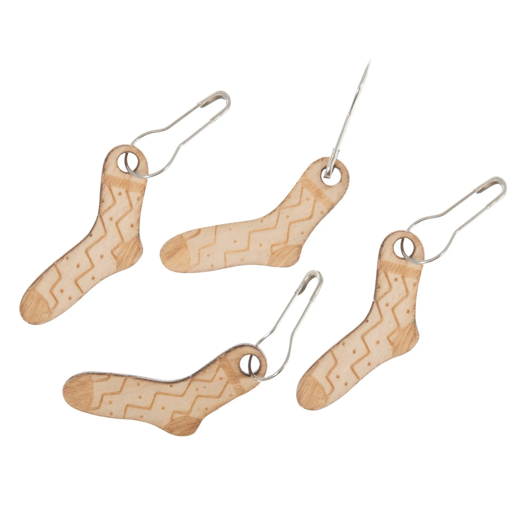 Milward Stitch Markers | Wooden Woolly Sock | Knitting & Crochet