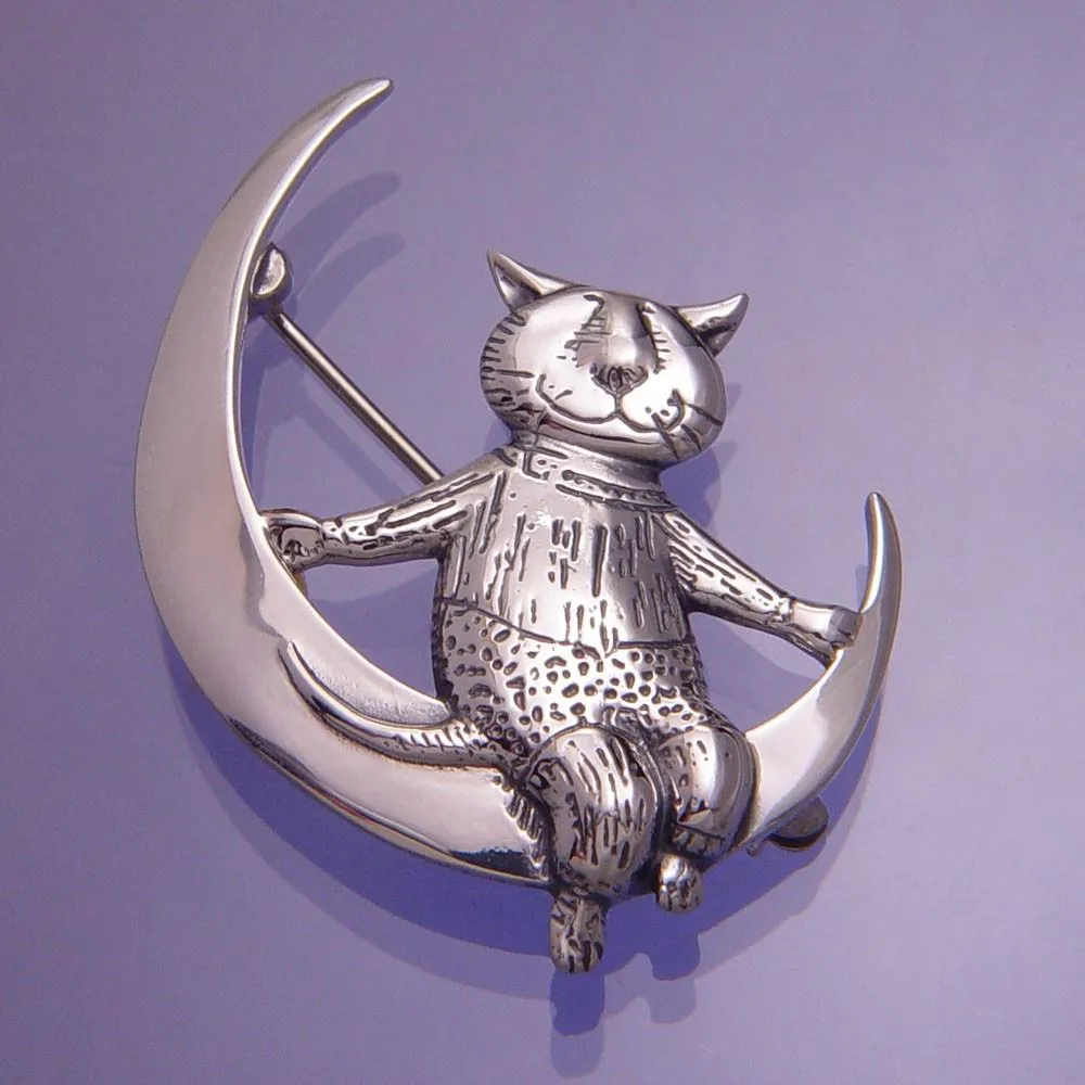 Moon Cat Pin