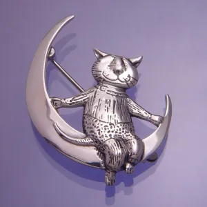Moon Cat Pin