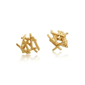 Nest Earrings Gold