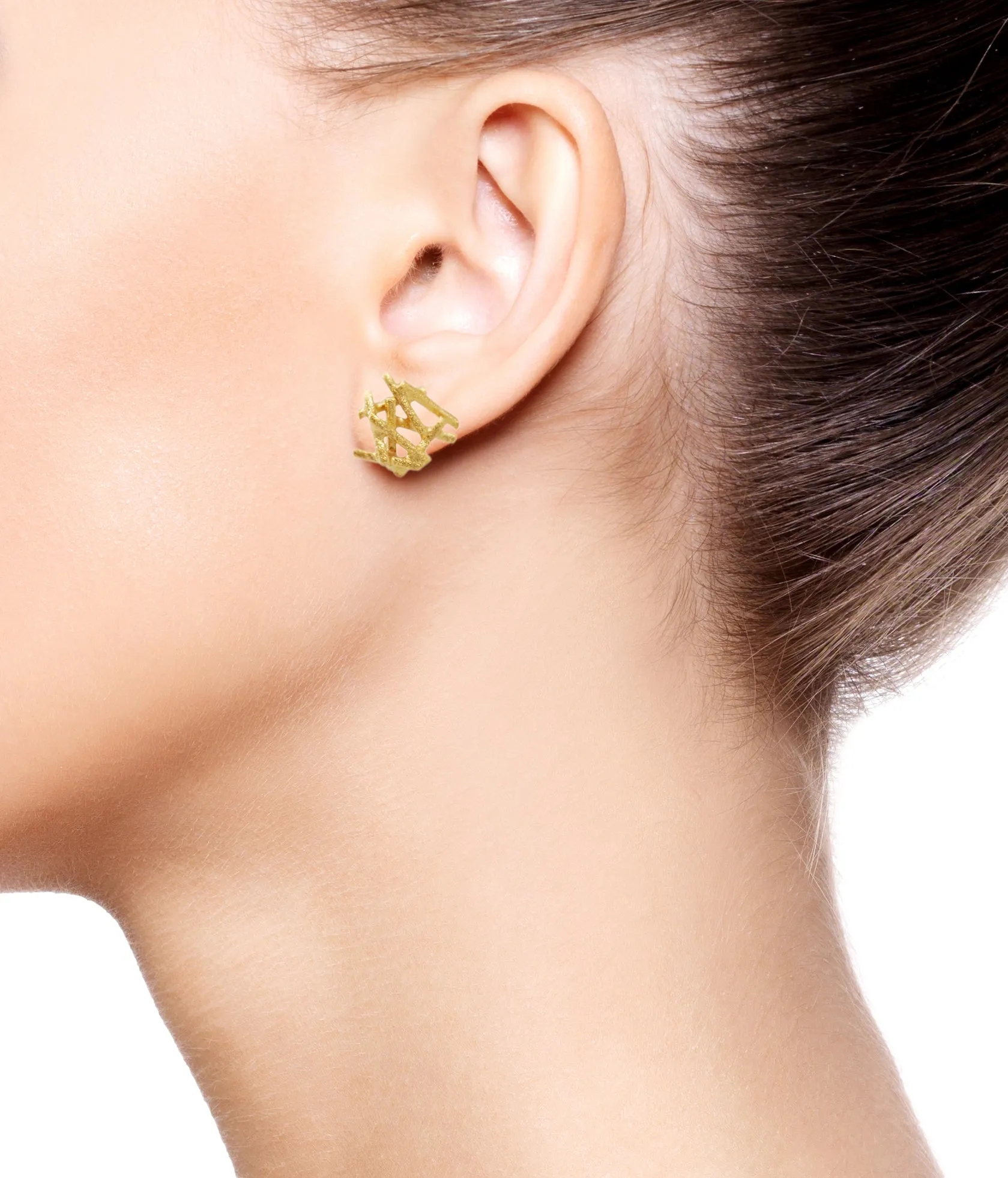 Nest Earrings Gold
