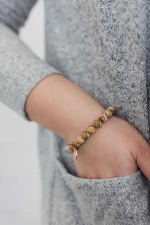 Neutral Toned Single Beaded Bracelet