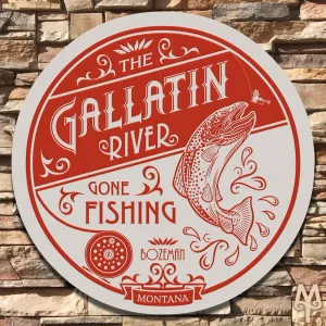 New Gallatin River, Wall Sign