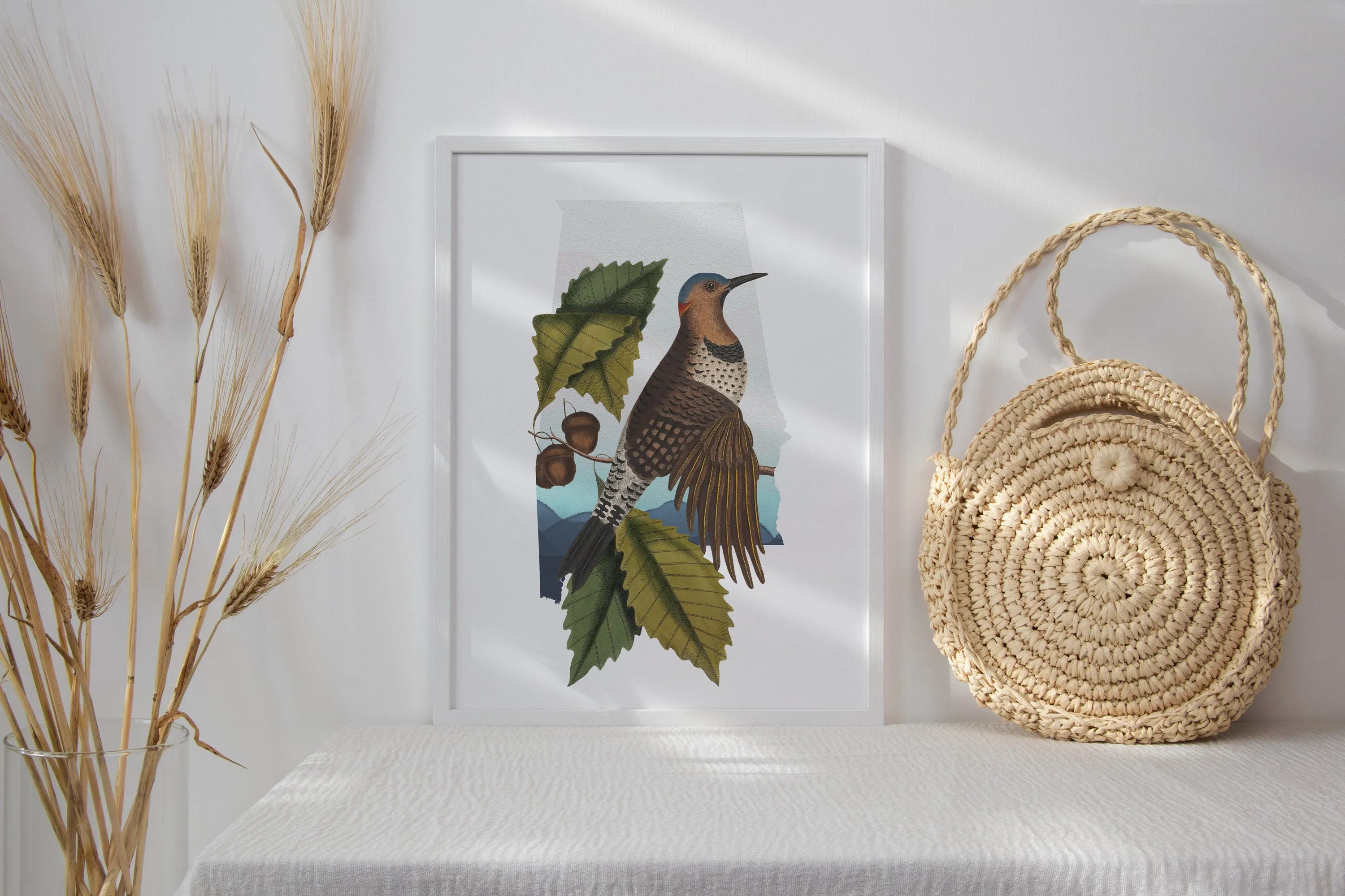 Northern Flicker Wall Art | Alabama State Bird Decor | Gift for Bird Lover | Unique Alabama House Decor