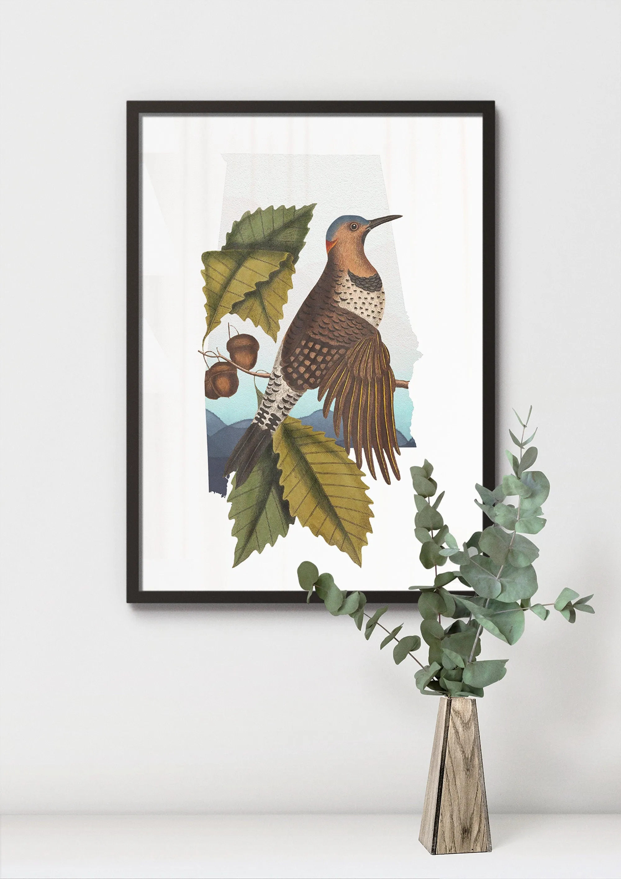 Northern Flicker Wall Art | Alabama State Bird Decor | Gift for Bird Lover | Unique Alabama House Decor