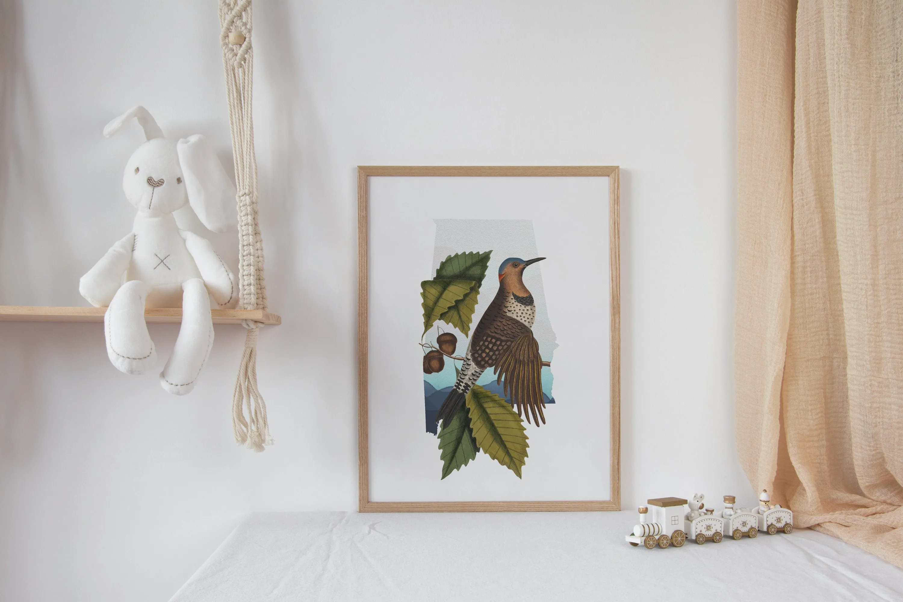 Northern Flicker Wall Art | Alabama State Bird Decor | Gift for Bird Lover | Unique Alabama House Decor
