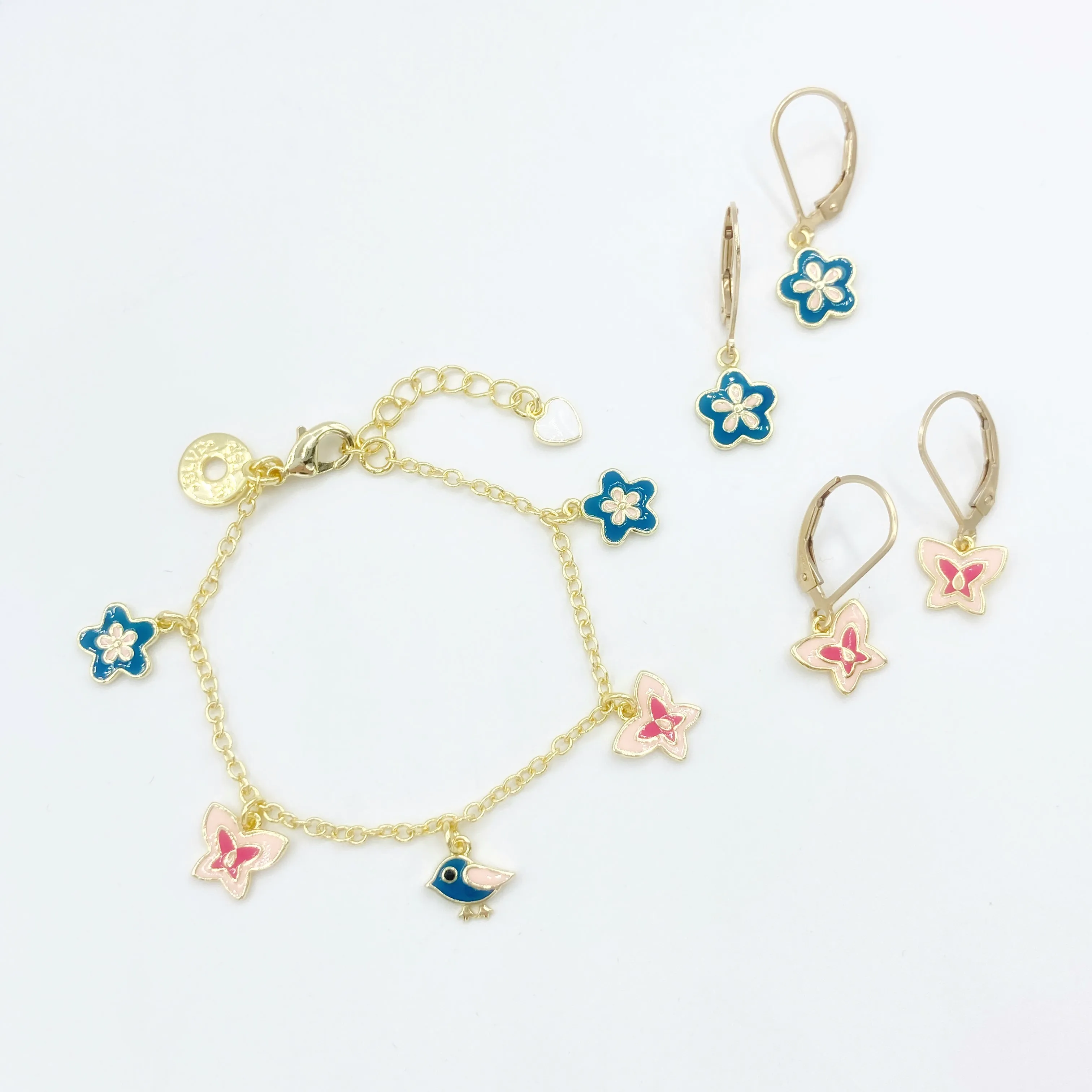Out with Nature Enamel Bracelet  - Pink