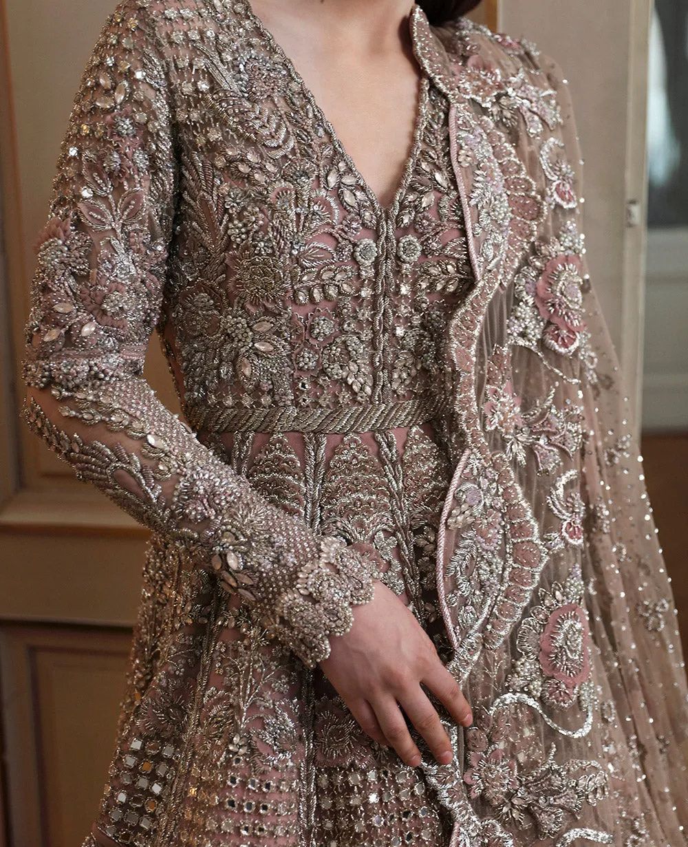 Pakistani Bridal Dress in Classic Gown Dupatta Style