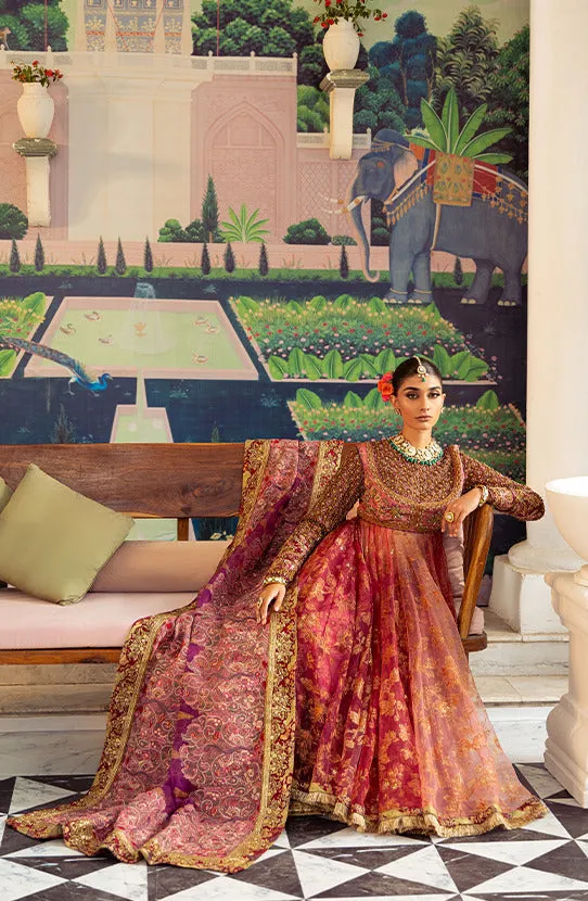 Pakistani Bridal Dress in Pishwas Frock Sharara Style