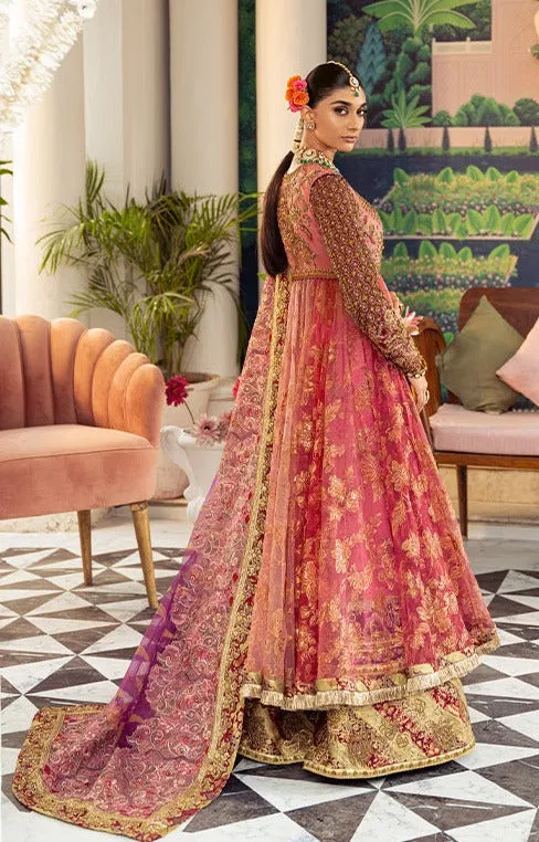 Pakistani Bridal Dress in Pishwas Frock Sharara Style