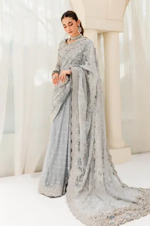 Pakistani Bridal Dress in Royal Saree Style for Wedding