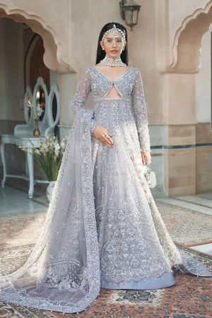 Pakistani Bridal Walima Dress in Gown Lehenga Style